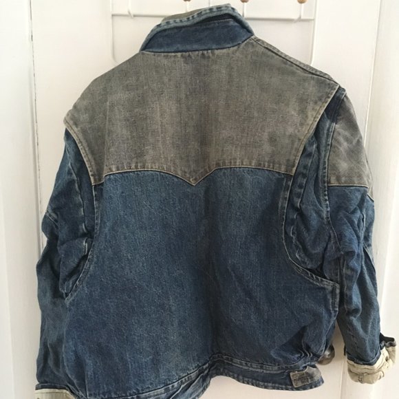 SOLD Vintage GUESS jean bomber jacket - Picture 3 of 5